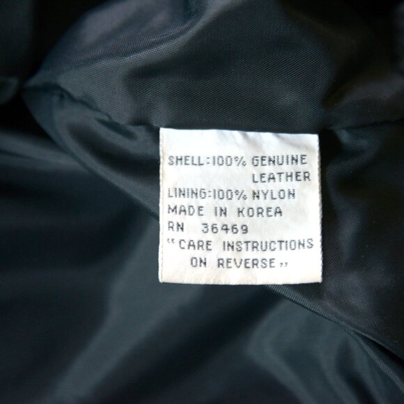 Vintage G-4000 Black Leather Studded Motorcycle Jacket Size M - Picture 16 of 16